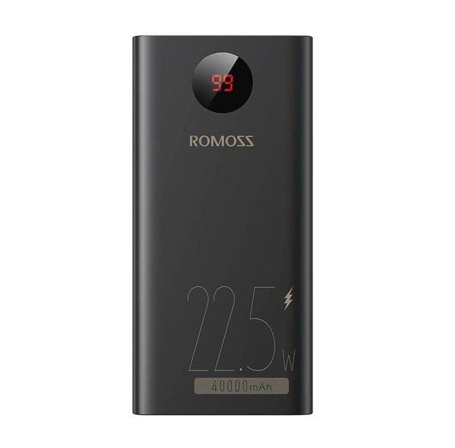 Powerbank - ROMOSS PEA40PF Powerbank - Sort - 40000 mAh - PEA40-152-2133H
