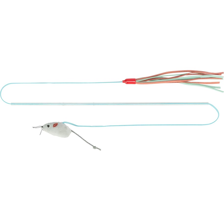 Katte - Trixie Legepind Interaktiv Kattepind med Mus og Kvast 40cm - TX45746
