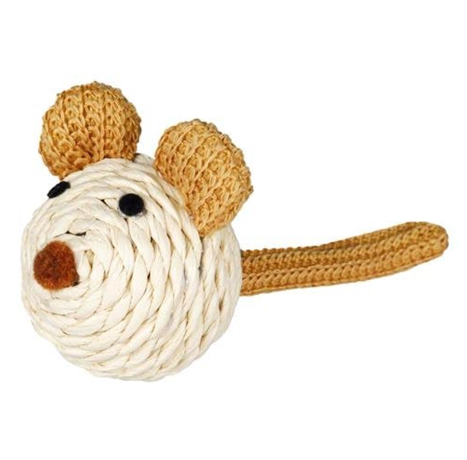 Katte - Trixie Mouse with rattle rope 5 cm - TX45758