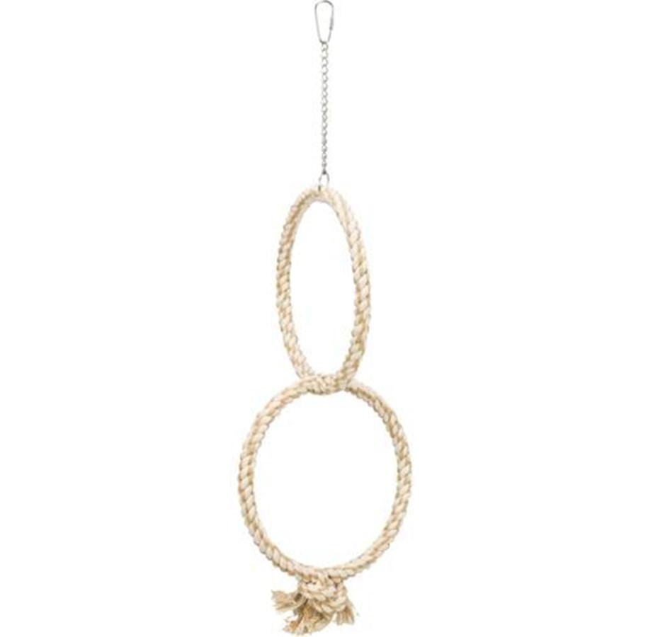 Fuglelegetøj - Trixie Rope rings ø 16 cm - TX51690