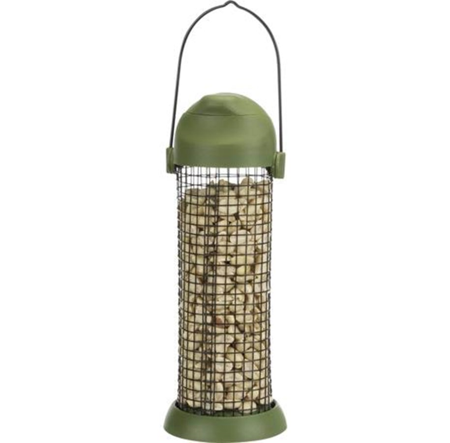 Fuglebure, huse & tilbehør - Trixie Peanut foder dispenser 500 ml Green - TX55628