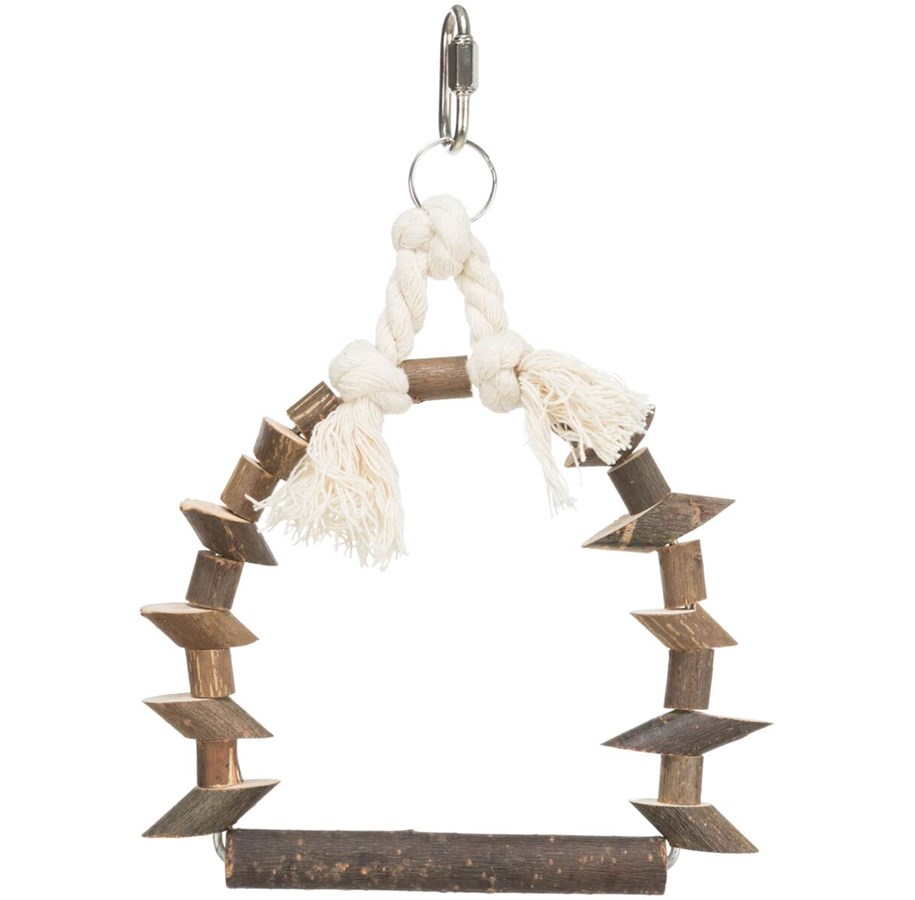 Fuglelegetøj - Trixie Barktræ Buegynge til Fugle 22x29cm - TX5891