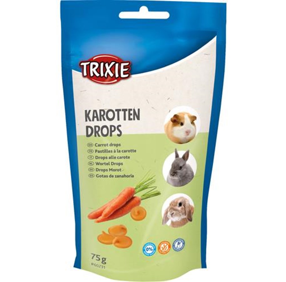 Kanin & gnaver - Trixie Carrot Drops 75g - TX60231