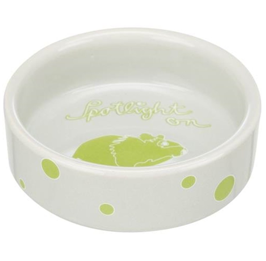 Kanin & gnaver - Trixie Ceramic Bowl hamster 90 ml/ø 8 cm assorted colours - TX60737