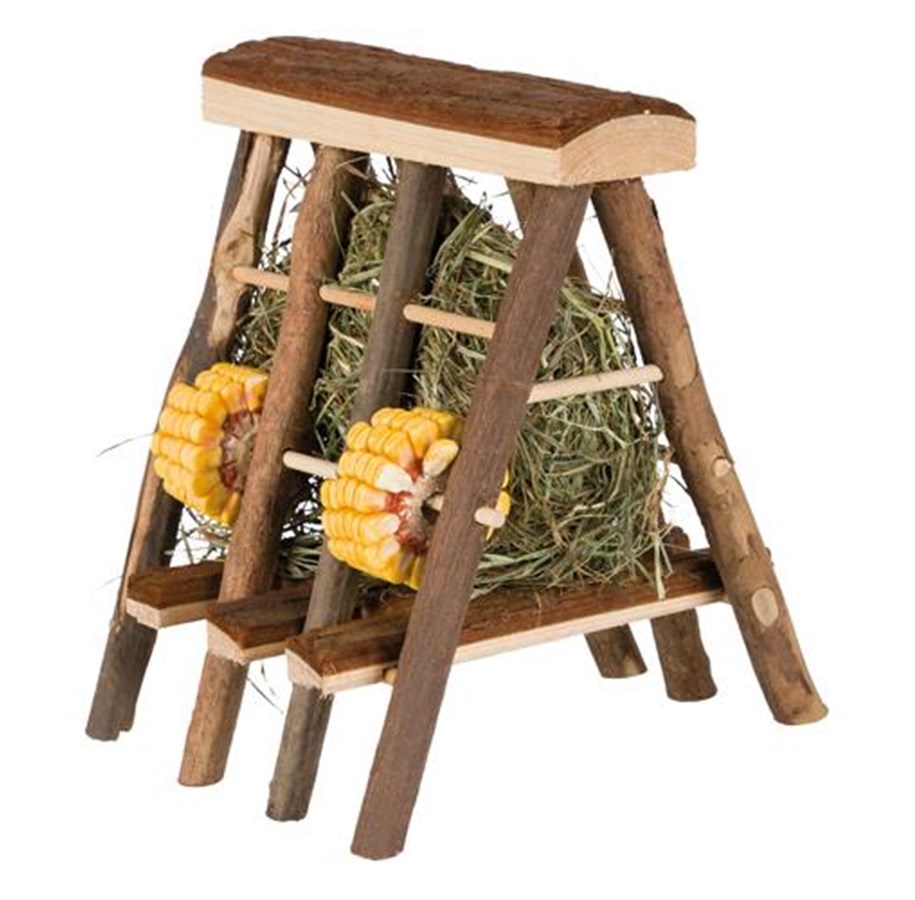 Kanin & gnaver - Trixie Hay Manger with Hay 17 × 20 × 17 cm. - TX60773