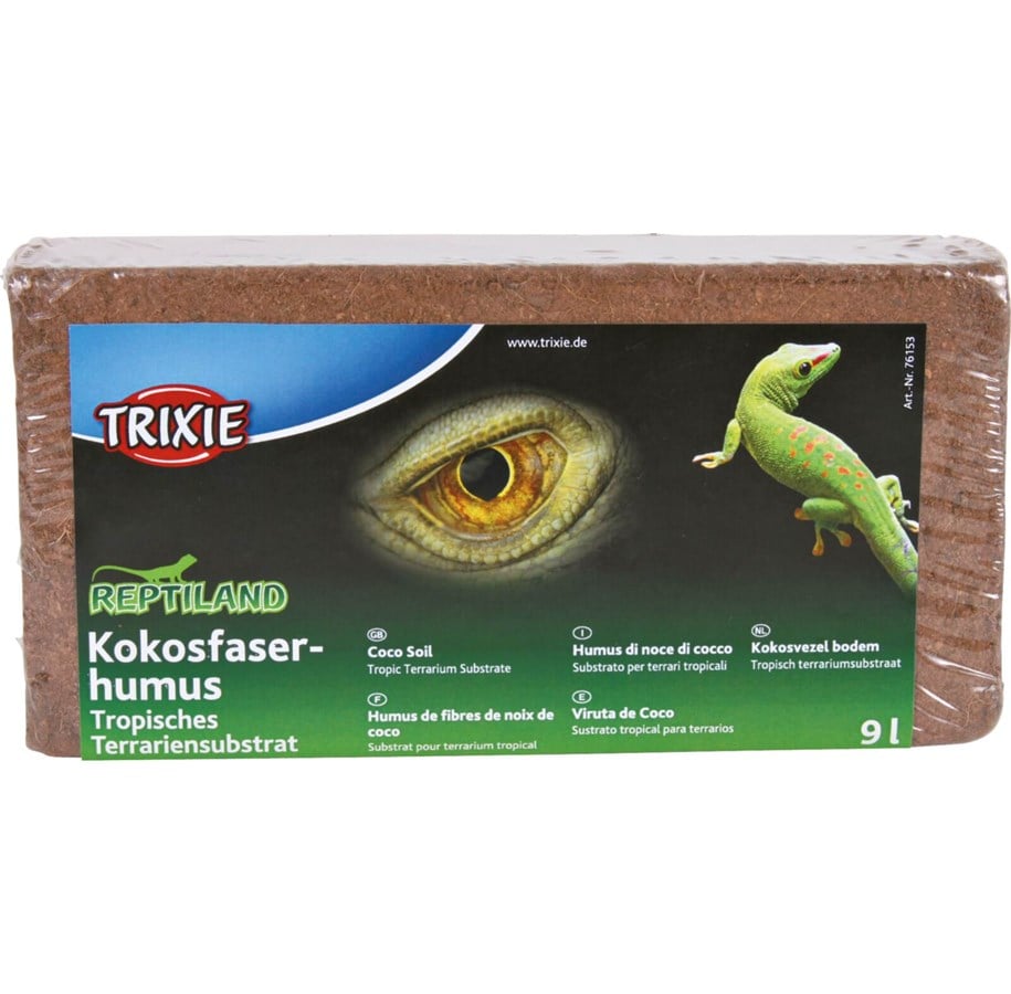 Terrarieindretning & dekoration - Trixie Coco Soil Tropical Terrarium Substrate 9L - TX76153