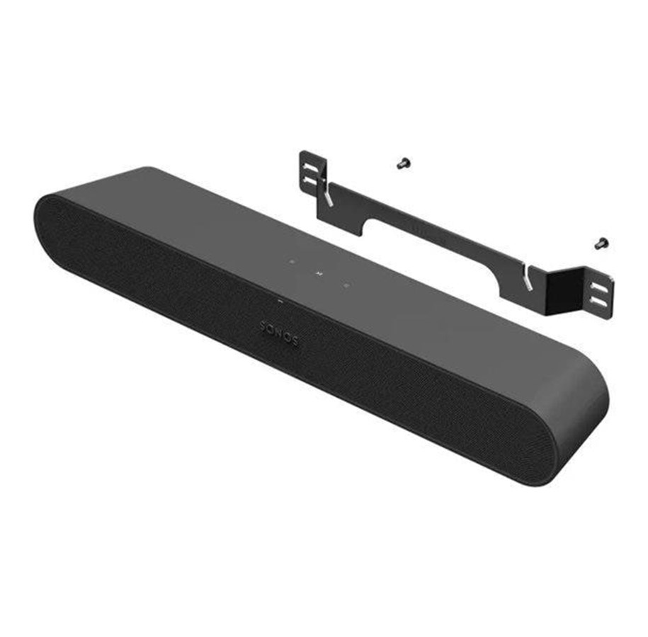 Vægbeslag, AV-Beslag & AV-Møbler - Flexson Wall Mount For Sonos Ray - Black - Maks - Maks størrelse - FLXSRAYWM1021
