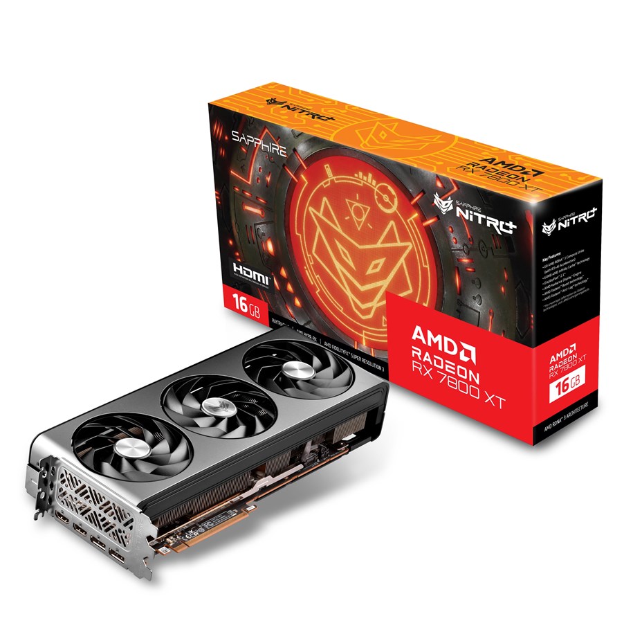Grafikkort - Sapphire Radeon RX 7800 XT NITRO+ - 16GB GDDR6 RAM - Grafikkort - 11330-01-20G
