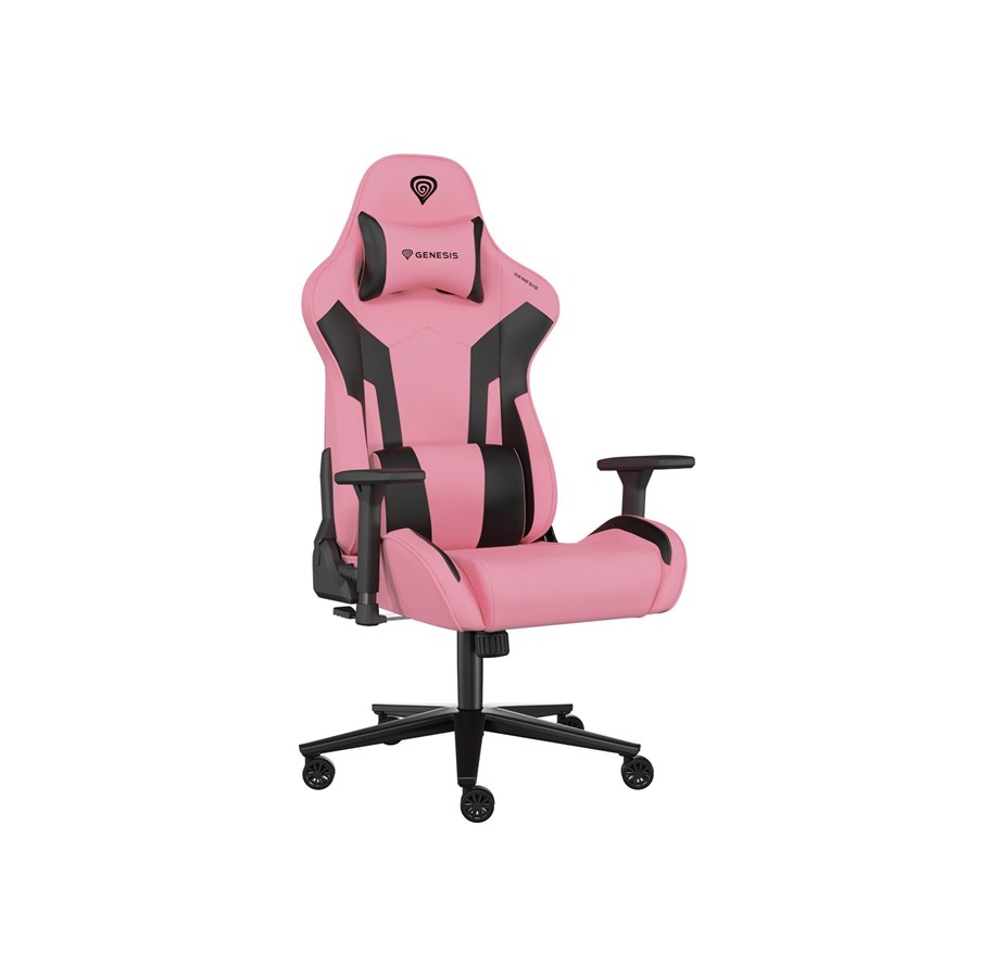 Gamer Stol - Genesis Nitro 720 Black/Pink Gamer Stol - Læder - Op til 150 kg - NFG-1928