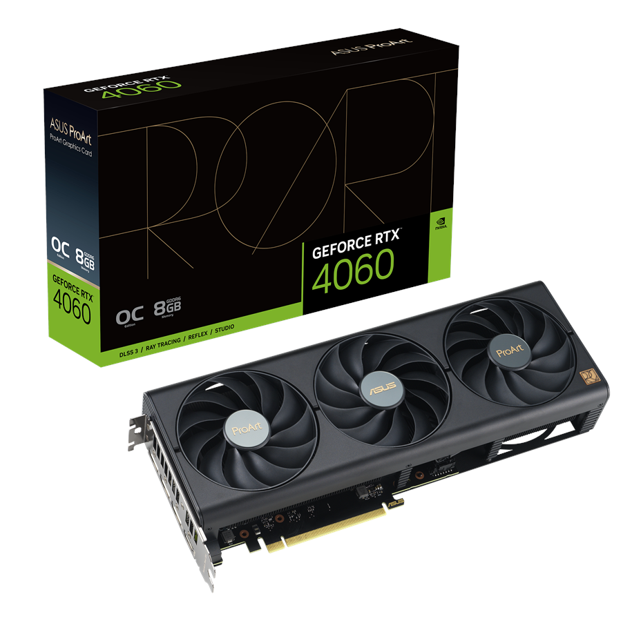 Grafikkort - ASUS GeForce RTX 4060 ProArt OC - 8GB GDDR6 RAM - Grafikkort - 90YV0JM0-M0NA00