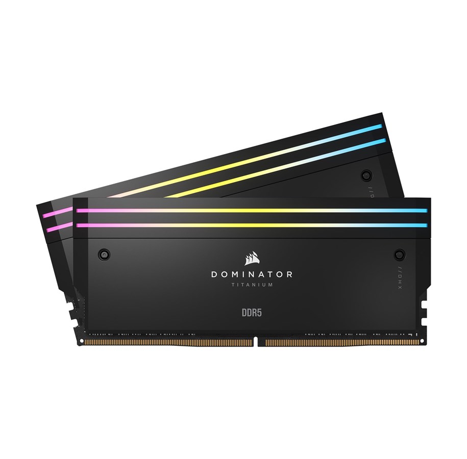 RAM - Corsair Dominator Titanium DDR5-7200 - 48GB - CL36 - Dual Channel (2 pcs) - Intel XMP - Sort med RGB - CMP48GX5M2X7200C36