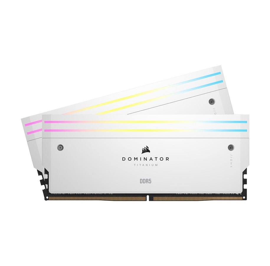 RAM - Corsair Dominator Titanium DDR5-7200 - 48GB - CL36 - Dual Channel (2 pcs) - Intel XMP - Hvid med RGB - CMP48GX5M2X7200C36W