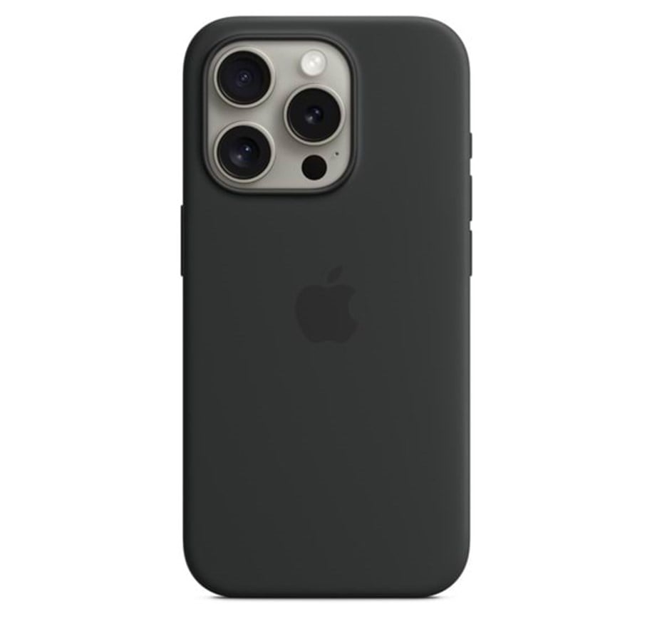 Mobil - Covers & Cases - Apple iPhone 15 Pro Silicone Case with MagSafe - Black - MT1A3ZM/A