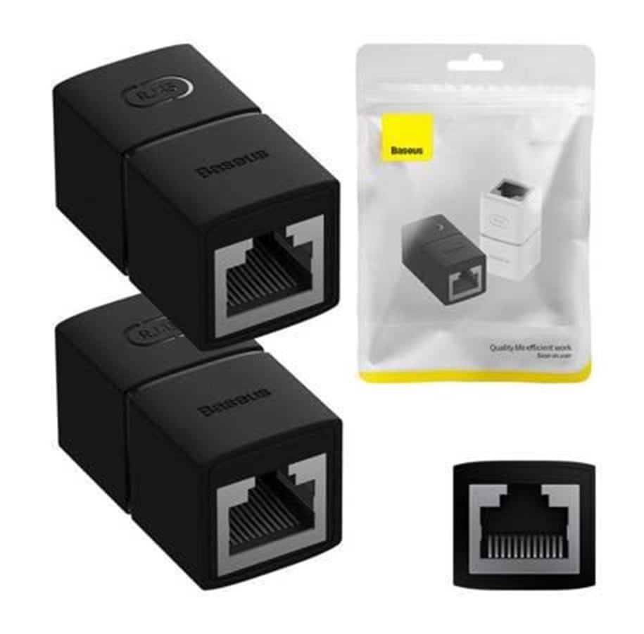 Netværkskabel - Baseus Cable Connector 2 pcs AirJoy Series (black) - Sort - B00131100111-00
