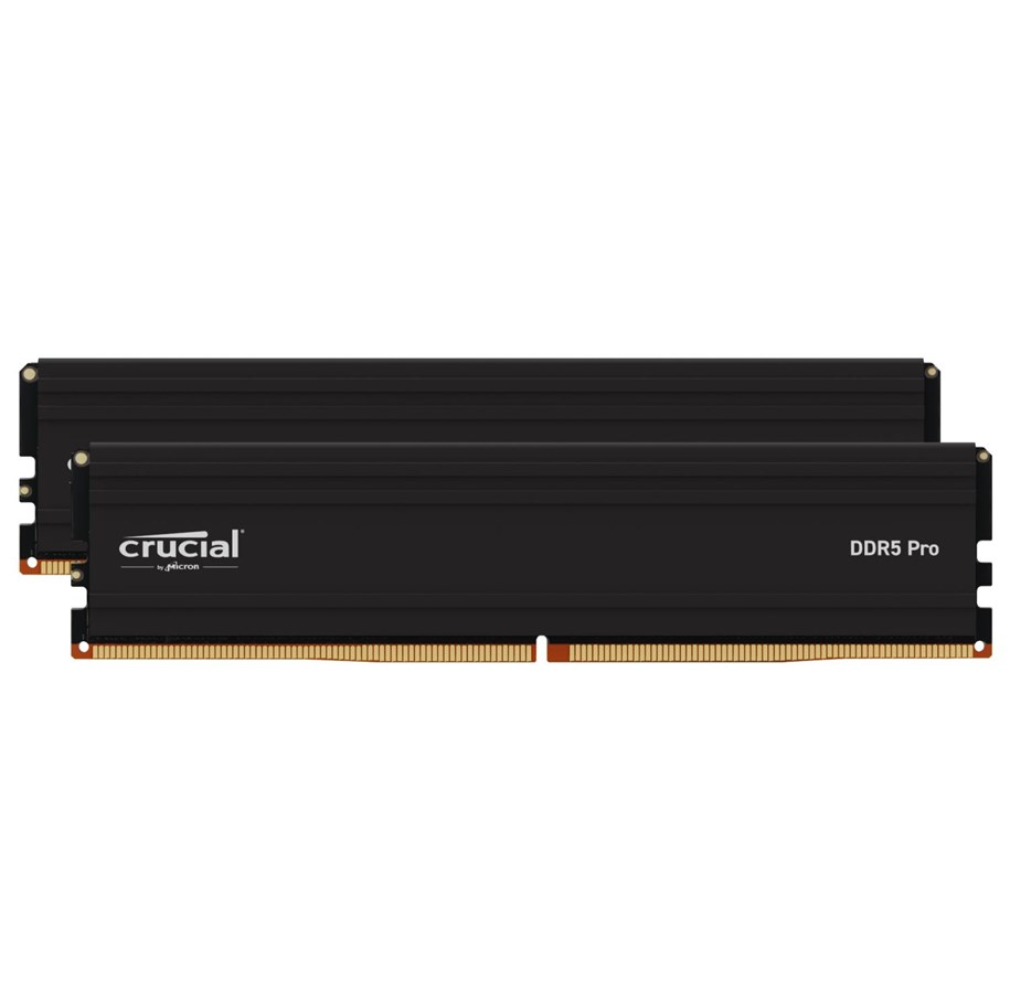RAM - Crucial PRO DDR5-5600 - 96GB - CL46 - Dual Channel (2 pcs) - AMD EXPO - Sort - CP2K48G56C46U5