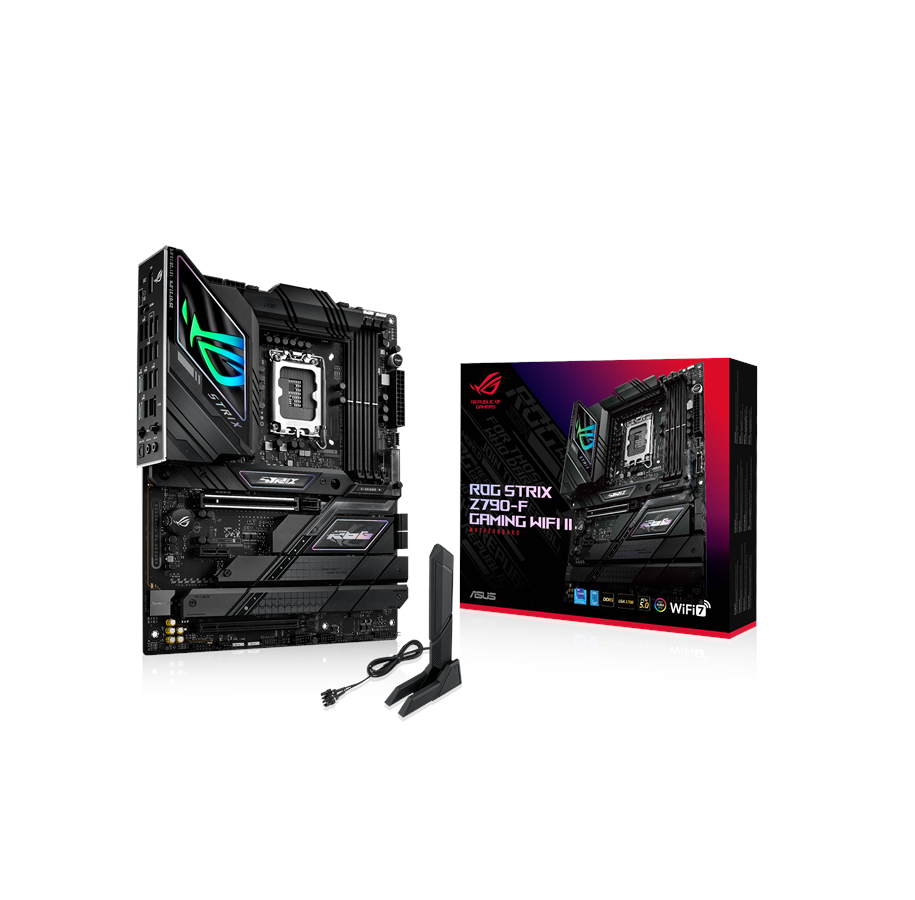 Bundkort - ASUS ROG STRIX Z790-F GAMING WIFI II Bundkort - Intel Z790 - Intel LGA1700 socket - DDR5 RAM - ATX - 90MB1FM0-M0EAY0