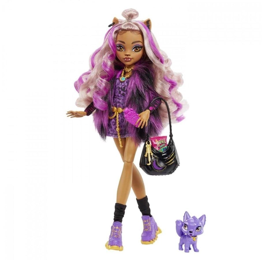 Dukker og dukketilbehør - Monster High Clawdeen Doll 25 cm - HHK52