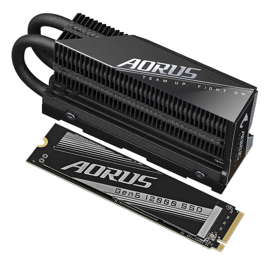 SSD - GIGABYTE AORUS Gen5 12000 SSD - 2TB - M.2 2280 - PCIe 5.0 - AG512K2TB
