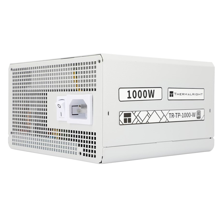 Strømforsyning - Thermalright TP Hvid - Strømforsyning - 1000 Watt - 120 mm - ATX 3.0 - 80 Plus Platinum certified - TR-TP 1000-W