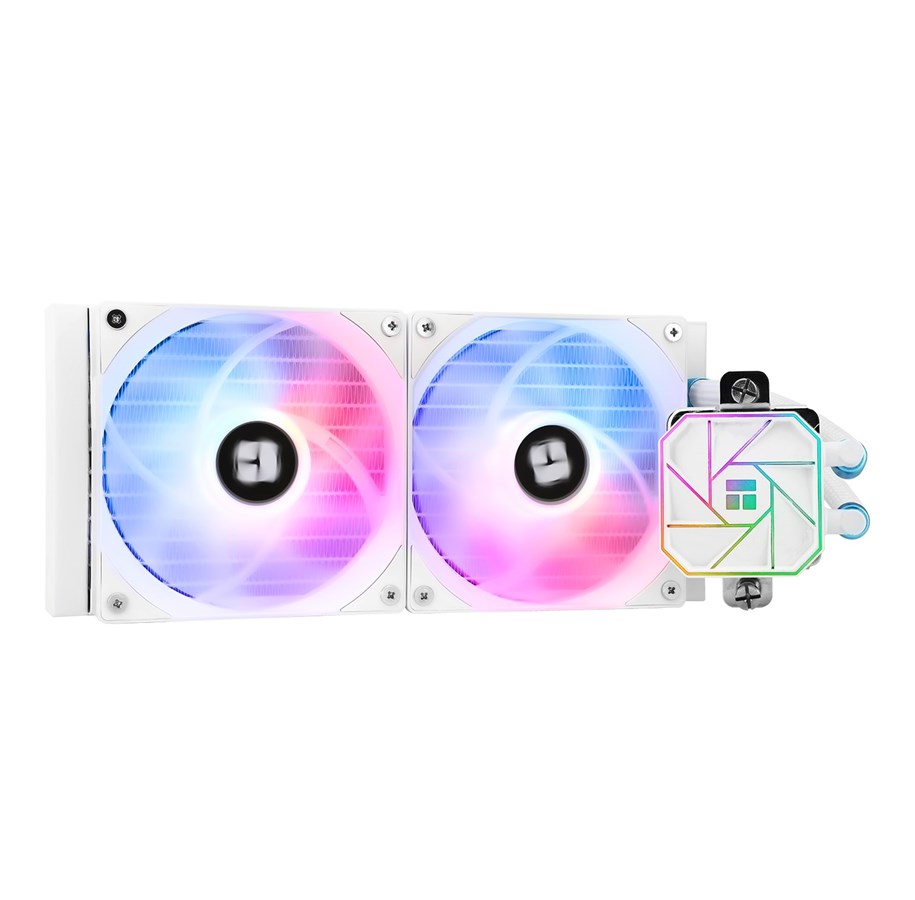 CPU Køler - Thermalright Aqua Elite 240 V3 White ARGB - CPU Vandkøling - Max 26 dBA - AQUA ELITE 240 WHITE ARGB V3