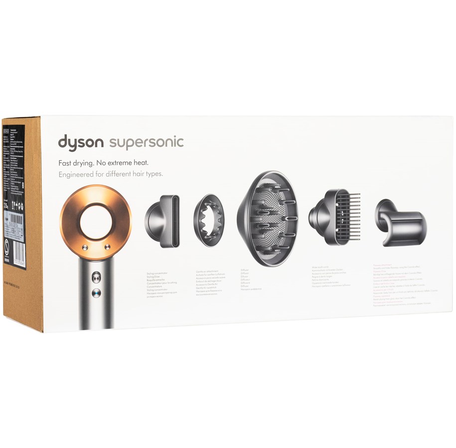 Hårtørrer - Dyson Hårtørrer Supersonic HD07 - Nickel/Copper - 389922-01