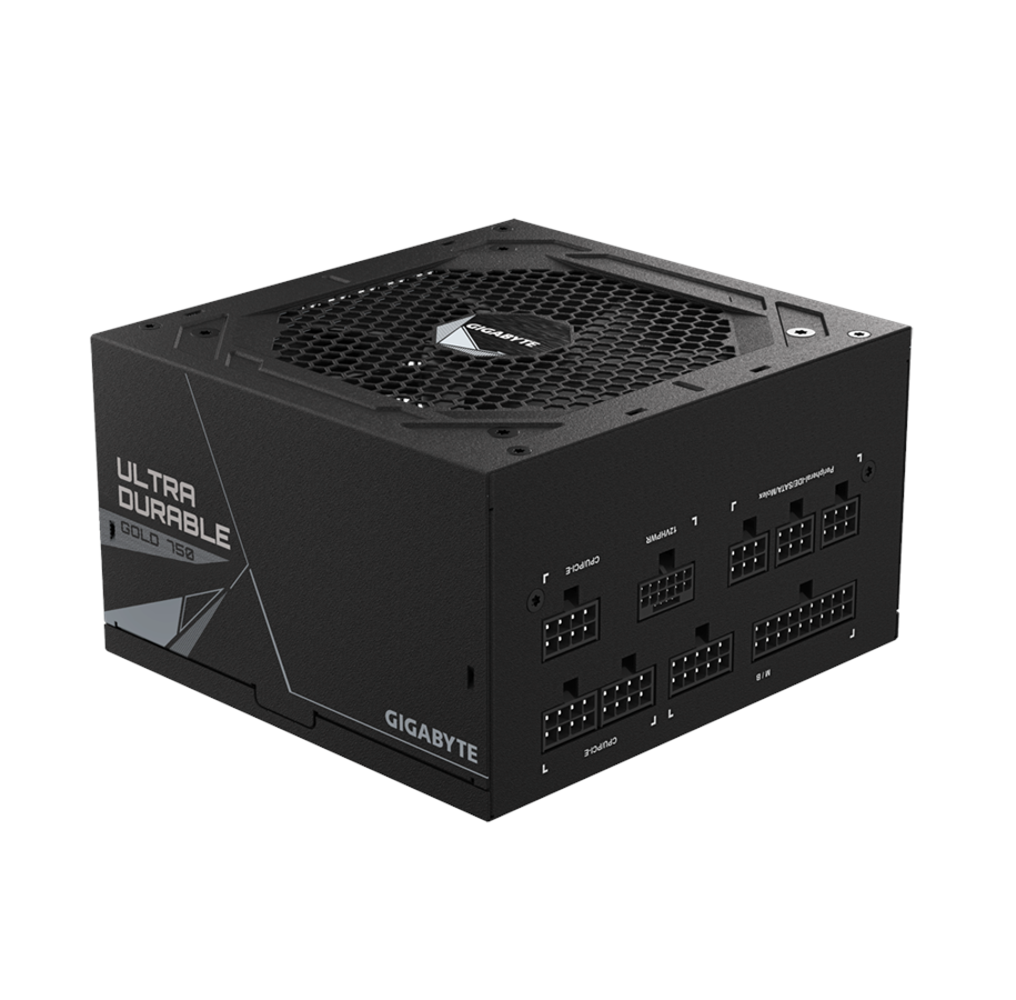 Strømforsyning - GIGABYTE UD750GM PG5 Strømforsyning - 750 Watt - 120 mm - ATX 3.0 - 80 Plus Gold certified - GP-UD750GM PG5