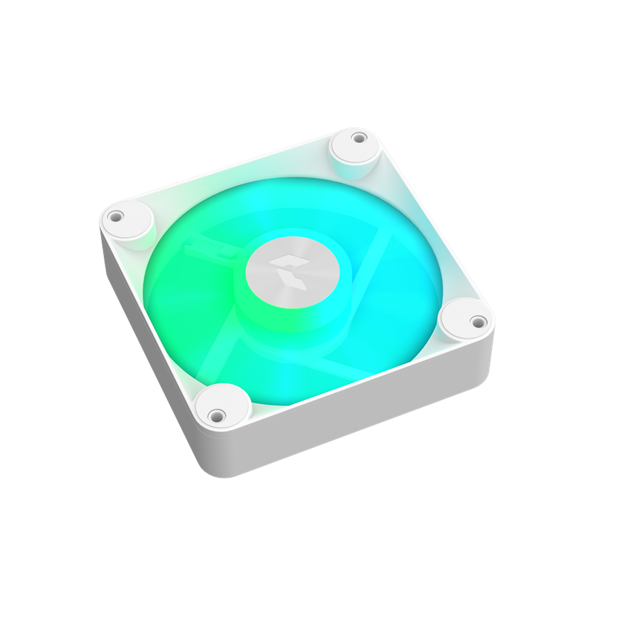 Kabinet Køler - APNX FP1-120 - White - Kabinet køler - 120mm - Hvid med RGB - 33 dBA - FP1-120 WH