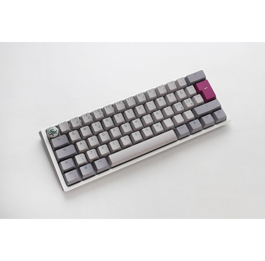 Tastatur - Ducky One 3 - Mist Nordic - Mini 60% - Cherry Red - RGB- ND - Gaming Tastatur - Nordisk - Grå - DKON2161ST-RFIPDMIWHHC2