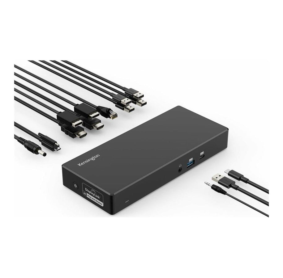 Kensington SD4841P Docking Station, 10-in-1 Design With x5 USB Ports, Supports 1