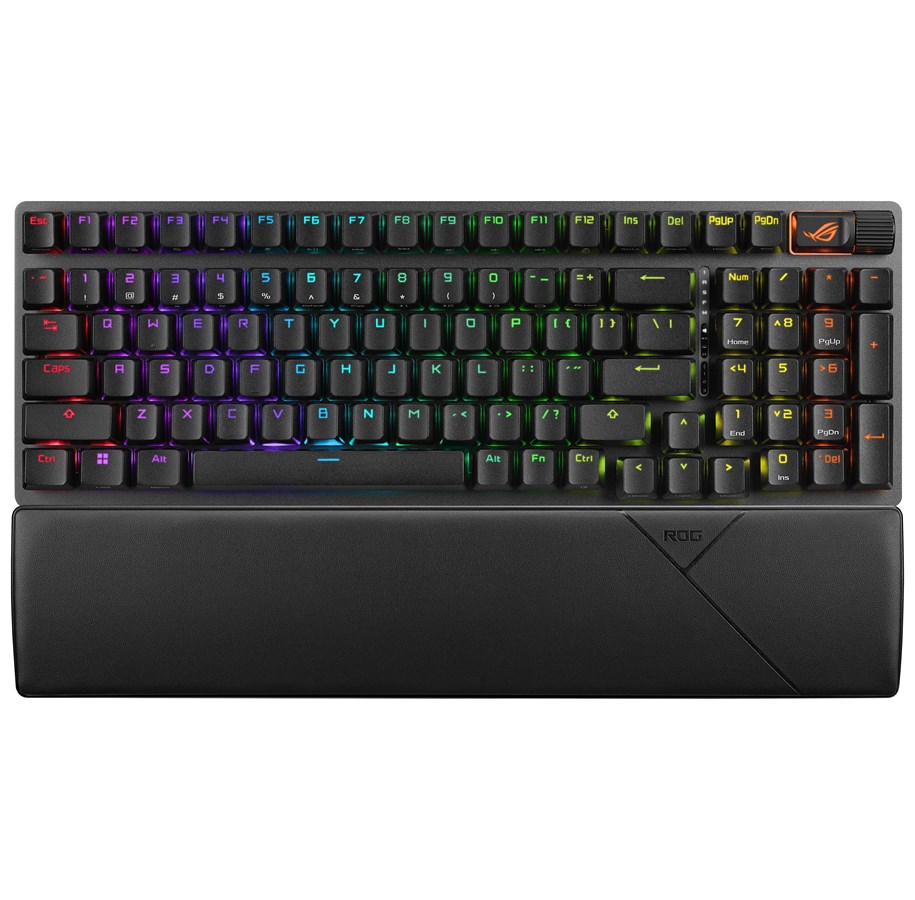 Tastatur - ASUS ROG Strix Scope II 96 Wireless - US - Gaming Tastatur - Amerikansk engelsk - Sort - 90MP037A-BKUA01