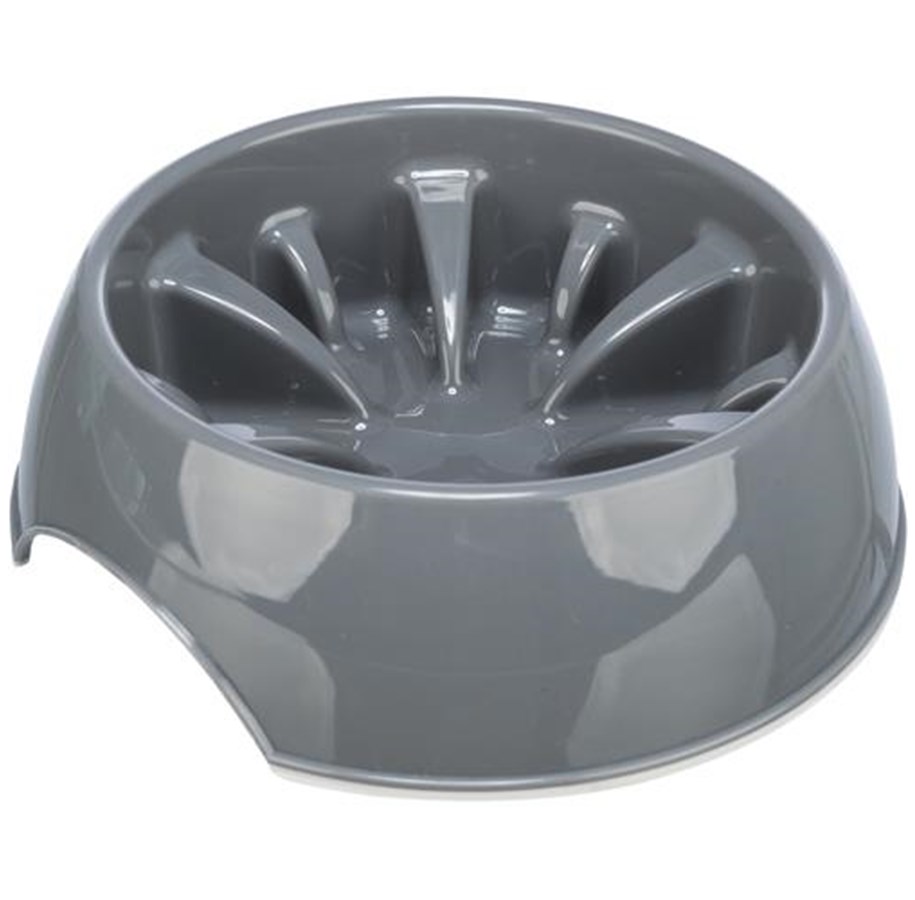 Katte - Trixie Slow Feeding bowl plastic/TPR 0.3 l/ø 16 cm (Assorted) - 4011905250267