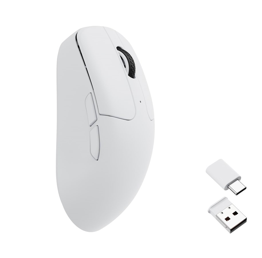Mus - Keychron M2 Wireless - Gaming Mus - Optisk - 5 knapper - Hvid - M2-A3
