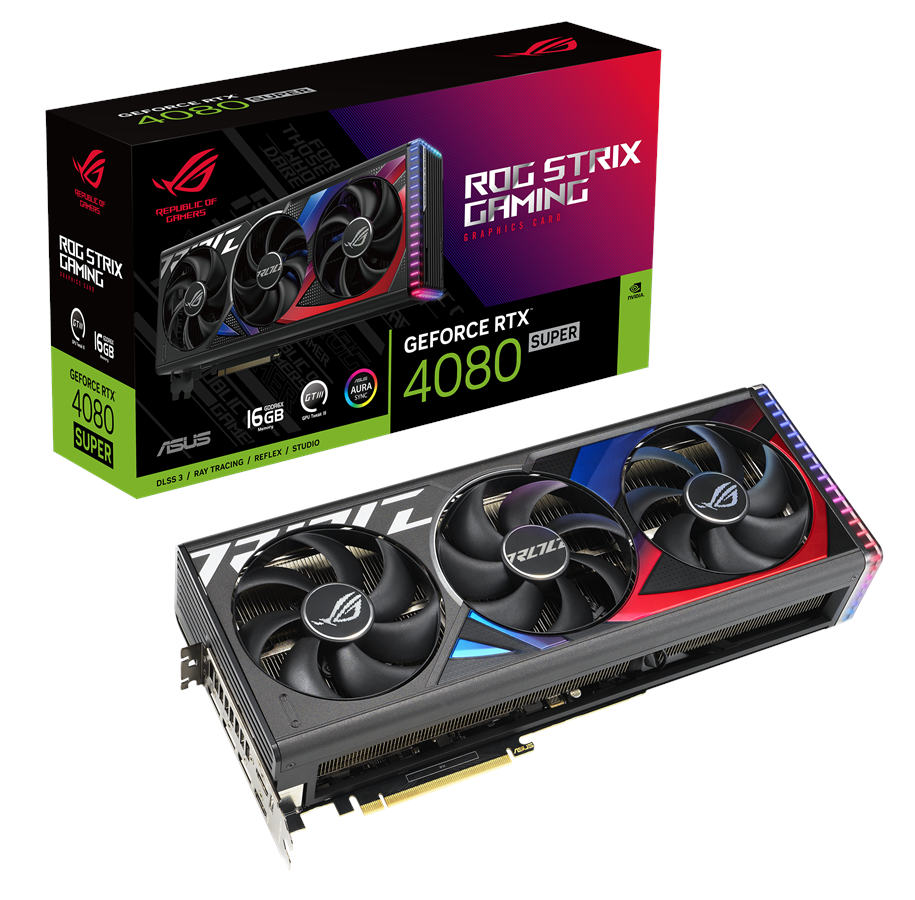 Grafikkort - ASUS GeForce RTX 4080 SUPER ROG STRIX OC - 16GB GDDR6X RAM - Grafikkort - 90YV0KB0-M0NA00