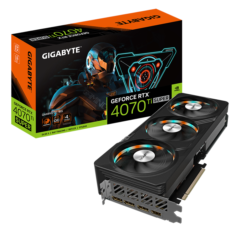 Grafikkort - GIGABYTE GeForce RTX 4070 Ti SUPER GAMING OC - 16GB GDDR6X RAM - Grafikkort - GV-N407TSGAMING OC-16GD
