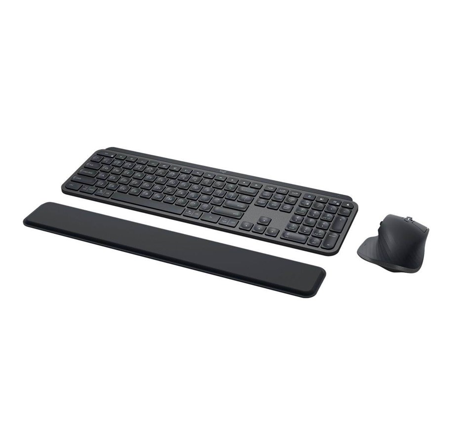 Tastatur - Logitech MX Keys Combo for Business | Gen 2 - keyboard and mouse set - QWERTZ - Swiss - graphite - Tastatur & Mus sæt - Schweizisk - Sort - 920-010928