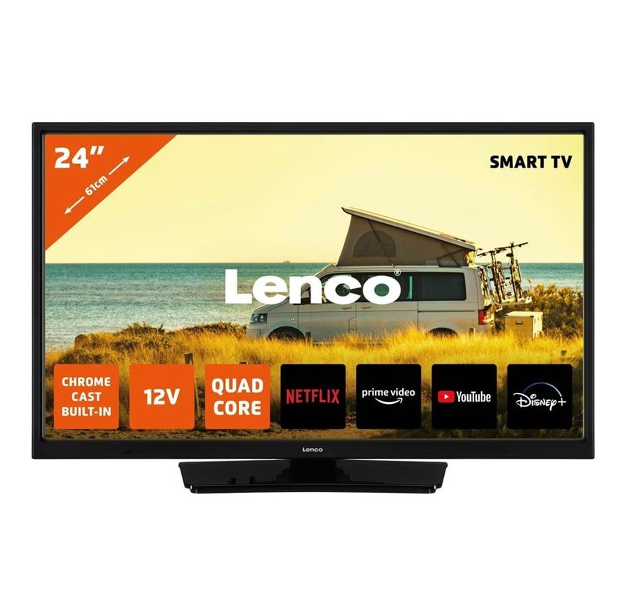 Fladskærms TV - Lenco 24" Fladskærms TV LED 720p LED-2463BK *DEMO* - LED-2463BK