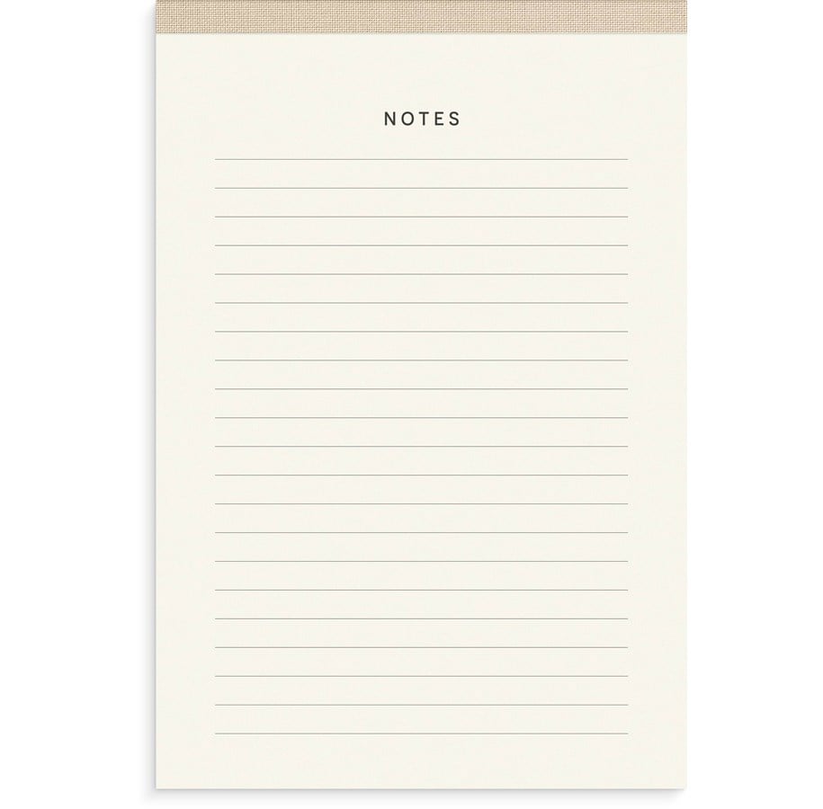 Carnet De Notes A5 Ligné 240 Pages - Couverture Textile Beige, Papier épais 100g/m², Marque-page