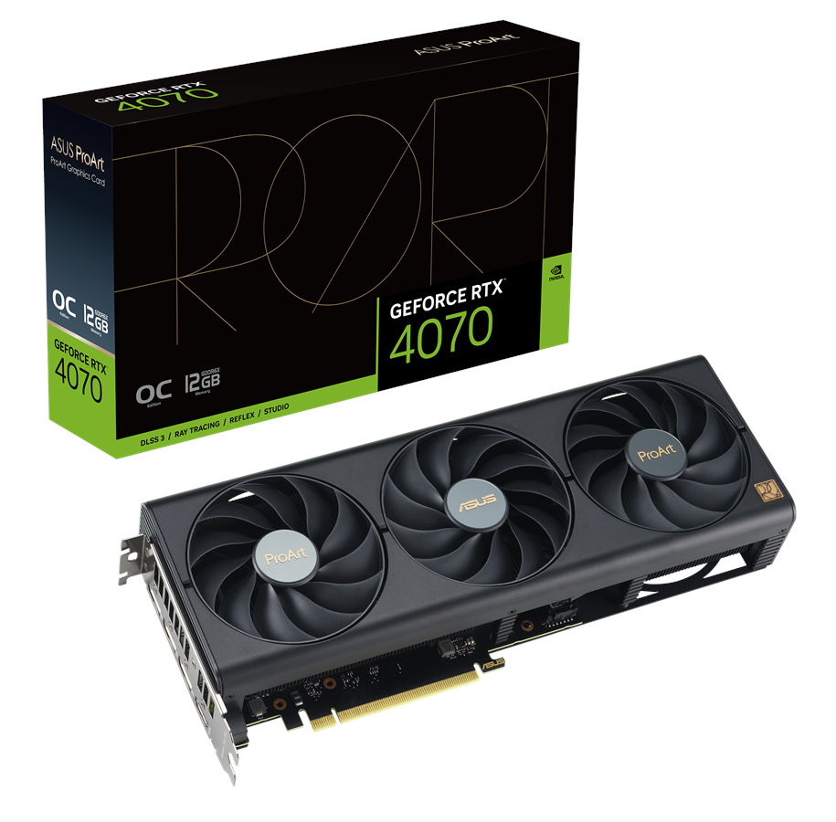 Grafikkort - ASUS GeForce RTX 4070 SUPER ProArt OC - 12GB GDDR6X RAM - Grafikkort - 90YV0KC4-M0NA00