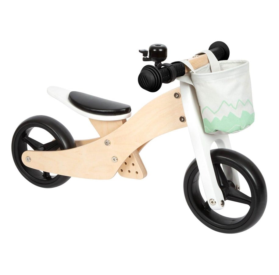 Løbecykler, Gåbiler & Scootere - Small Foot - Wooden Training Tricycle/Balance Bike 2in1 Sage Green - 12414