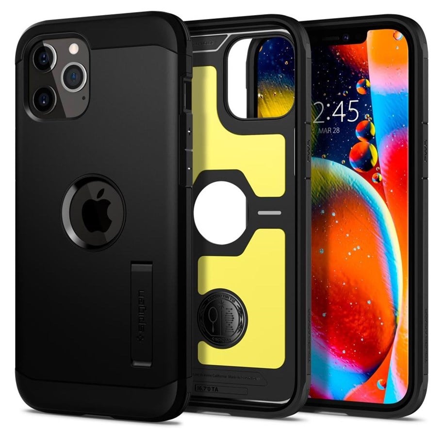 Mobil - Covers & Cases - Spigen Tough Armor - black - iPhone 12/Pro - ACS01710