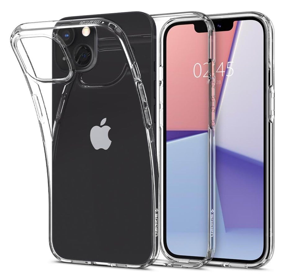 Mobil - Covers & Cases - Spigen Liquid Crystal - crystal clear - iPhone 13 - ACS03515