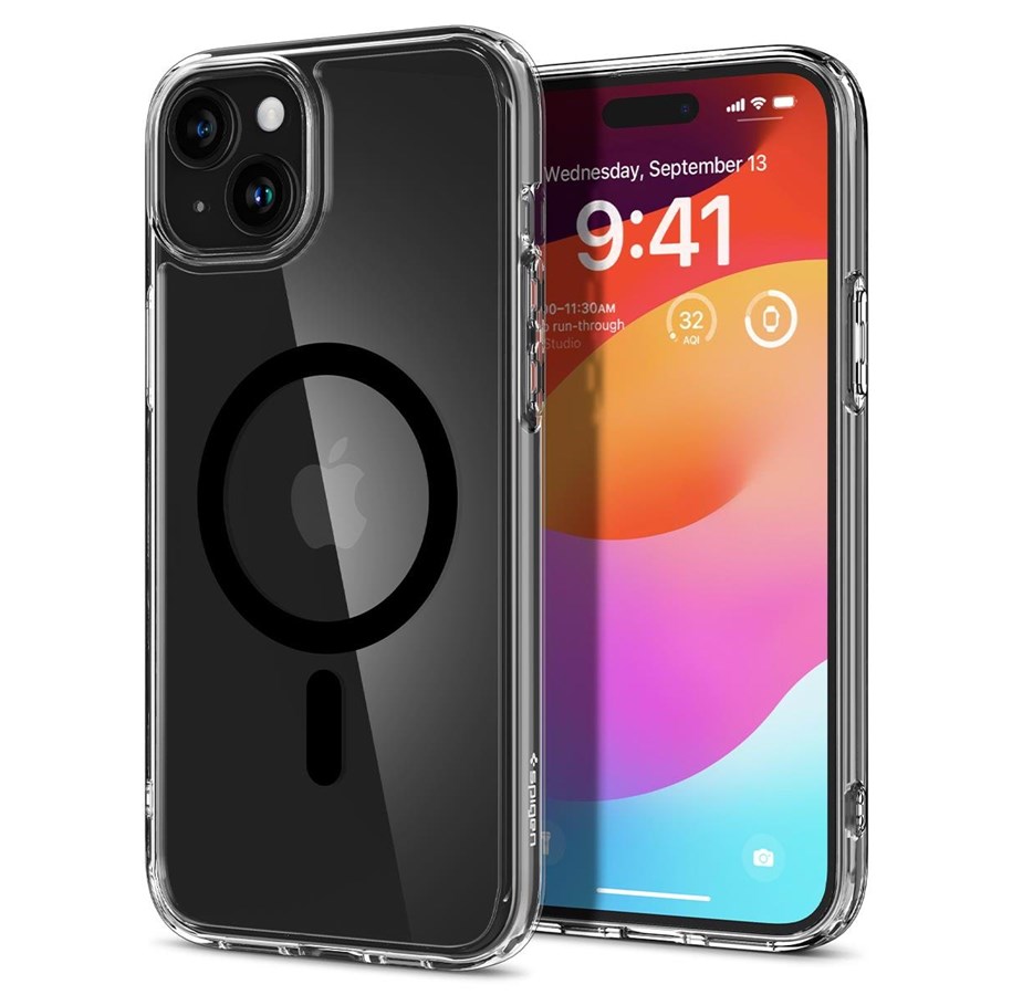 Mobil - Covers & Cases - Spigen Ultra Hybrid MagSafe - black - iPhone 15 Plus - ACS06661