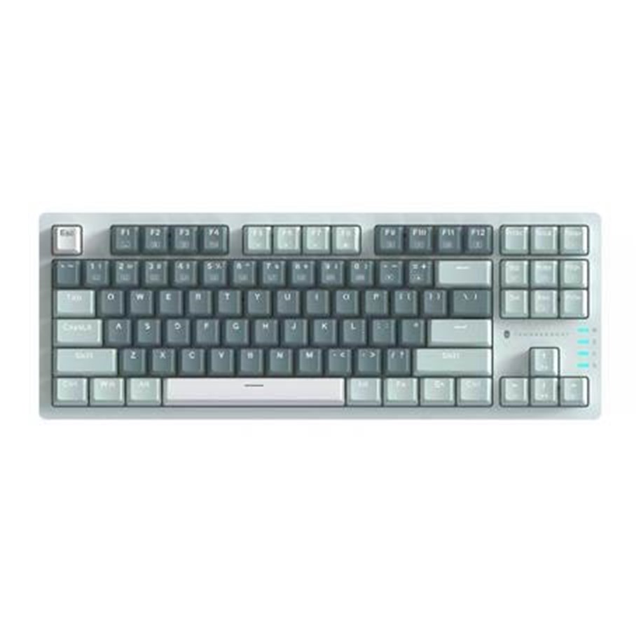 Tastatur - Thunderobot K87 Wired Mechanical Keyboard Red Switch (green) - Amerikansk engelsk - Grøn - JM03NQ002
