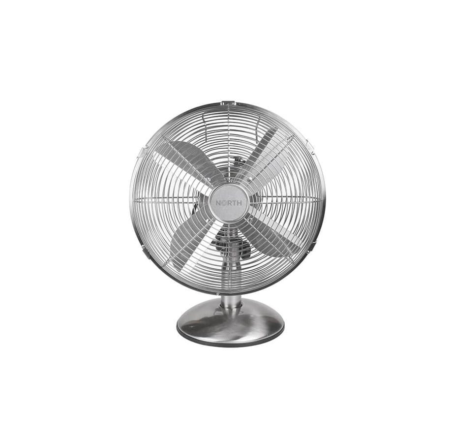 Klima/ventilator - NORTH Desk Fan 30cm Satin Chrome - FT-30MC-12
