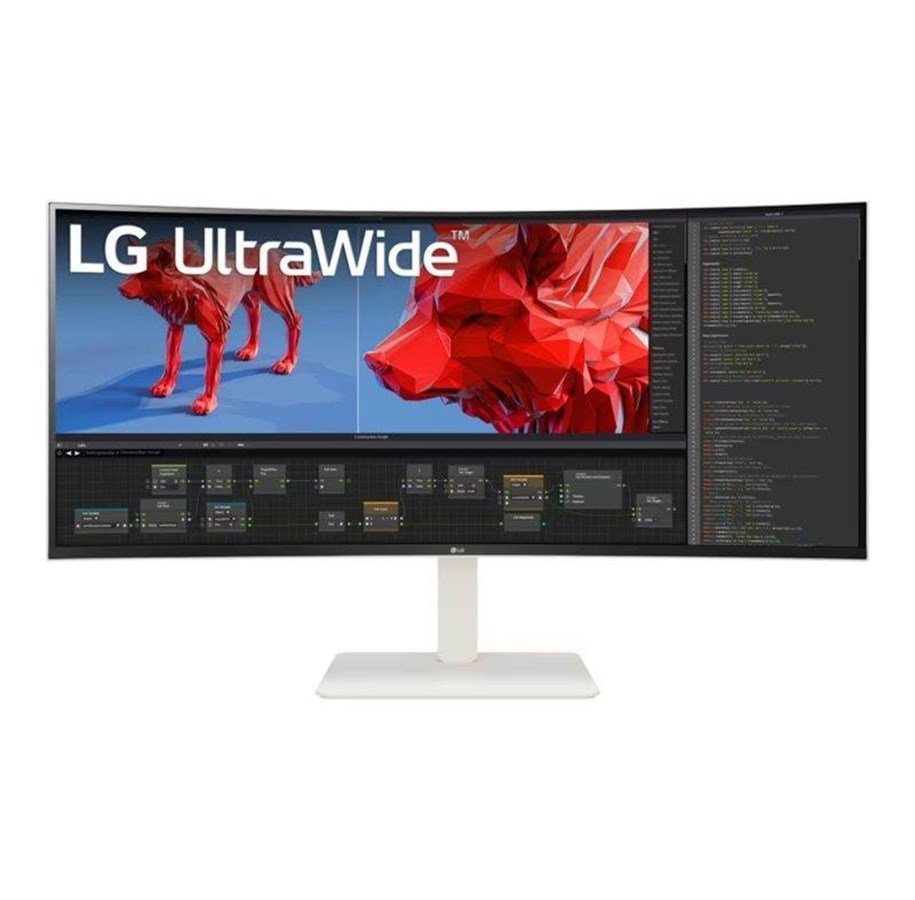 Skærm - 38" LG UltraWide 38WR85QC-W - 3840x1600 (WQHD+) - 144Hz - Nano IPS - 90W USB-C - KVM switch - 38WR85QC-W