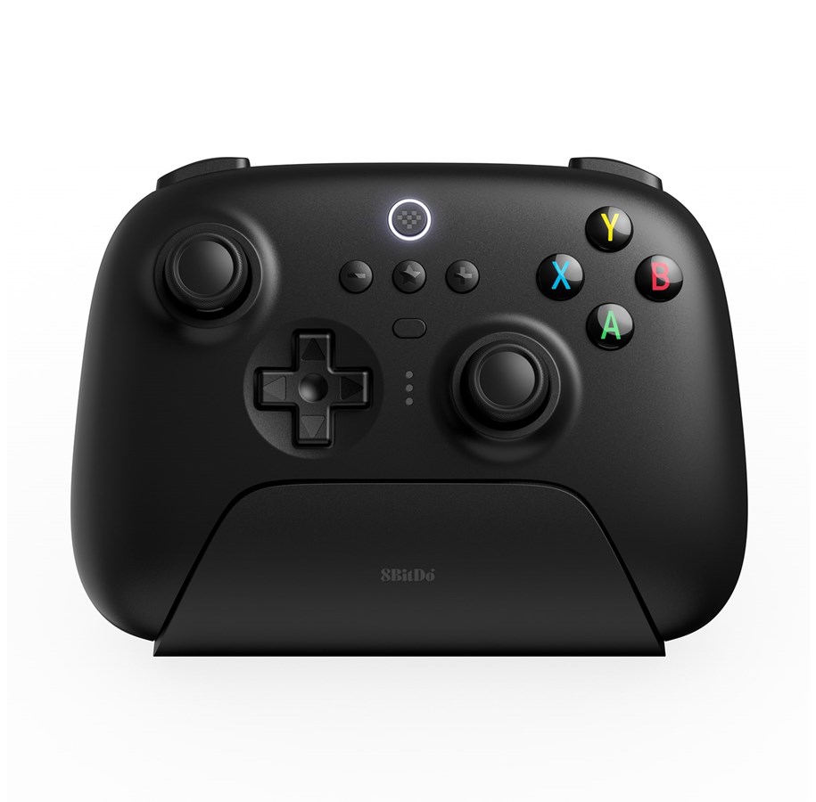 Spil tilbehør - 8BitDo Ultimate 2.4G Wireless Controller (Hall Effect) with Charging Dock - Black - Wireless Controller - Android - RET00414