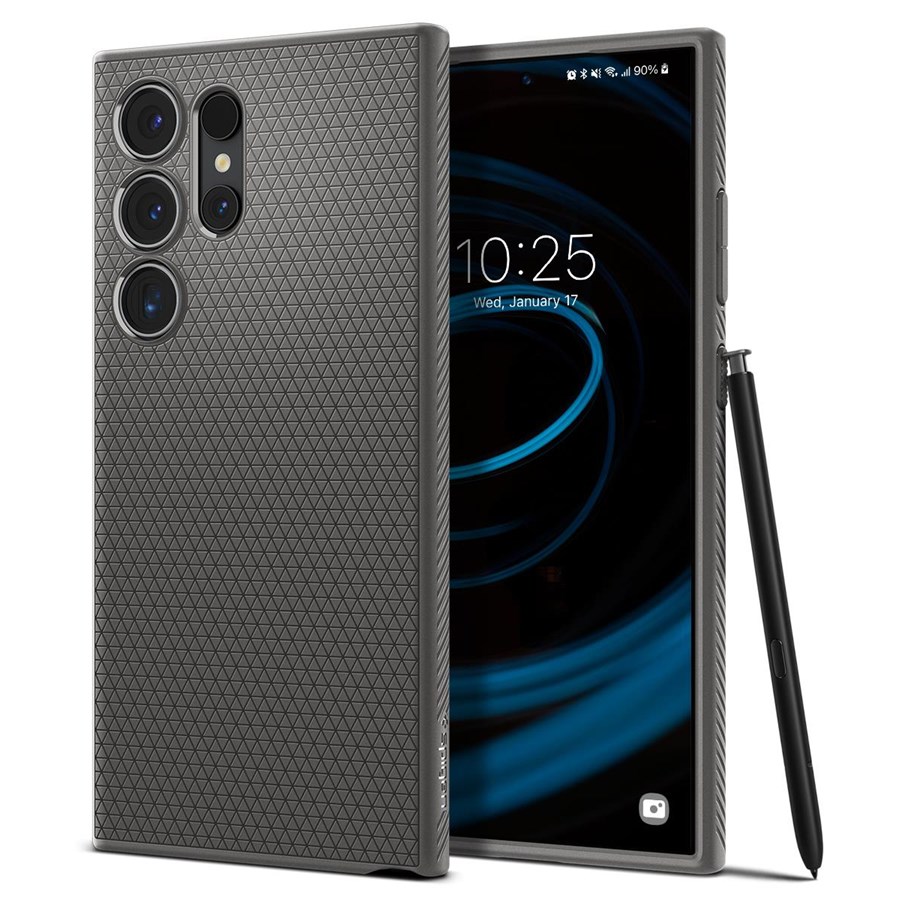 Mobil - Covers & Cases - Spigen Liquid Air - granite gray - Samsung Galaxy S24 Ultra - ACS07448