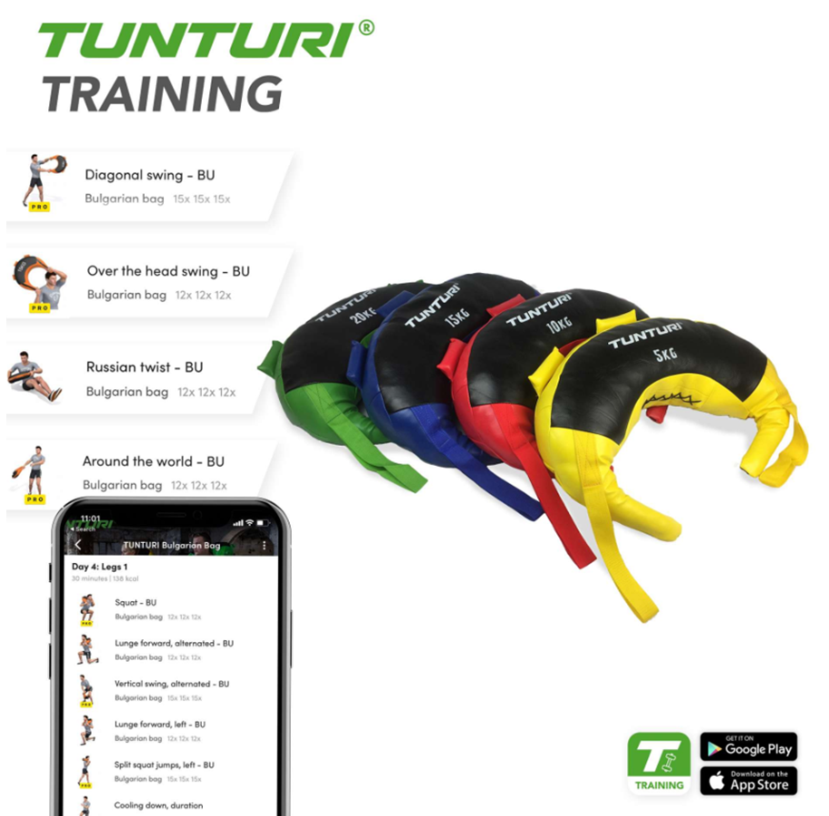 Sport & Fitness - Tunturi Bulgarian Bag 5 kg. - 14TUSCF016GULONE SIZE