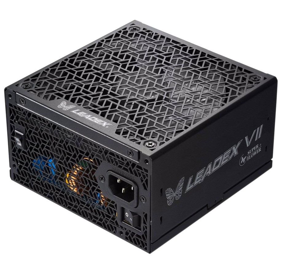 Strømforsyning - Super Flower Leadex VII PRO Strømforsyning - 850 Watt - 140 mm - ATX 3.0 - 80 Plus Platinum certified - SF-850F14XP
