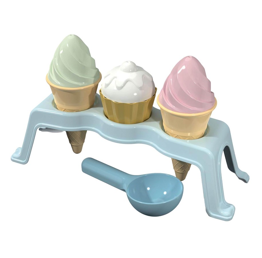 Udendørsleg - Androni Cupcake and Ice Cream Beach Set - 3403-0000